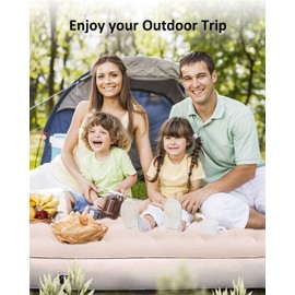 MIROZO Air Mattress Camping Bed 10inch Ultra Thick for SUV, Air Mattress for Jeep JK JL JKU JLU Unlimited 4 Door Ford Bronco 2021 2022 Subaru Forester 1998-2023 Toyota 4runner（Grey）