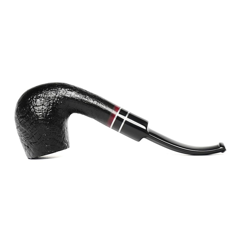 Briars Handmade Pipe with Black Bent Saddle Stem Fit 9mm