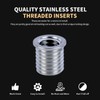 SENNMONN 3/8-16 SAE Thread Repair Kit with Insert HSS Drill,