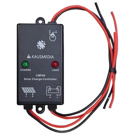 5A Solar Charge Controller, 12 V, KAUSMEDIA, Japanese Instruction Manual Included, Solar Charging, PWM No Connector