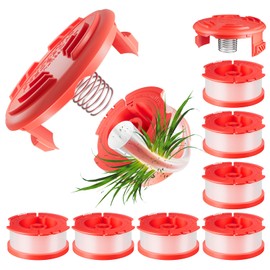 10 Pcs CMZST0653 String Trimmer Spools Compatible with Craftsman Weed Eater CMCST900, CMESTA900, CMESTE920, CMCST98020, 8 Pcs 0.065’’ Replacement Spools, 2 Pcs CMZST120SC Trimmer Cap and 2 Pcs Spring