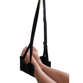 Moroa Market Airplane footrest- Hammock Travel Leg Rest Portable Adjustable Foot Hammock for Airplane seat Office Desk Comfort Support Lightweight Plane Travel Accessory Flight Essentials Long haul