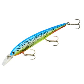 BANDIT LURES Walleye Shallow Minnow Jerkbait Fishing Lure, Fishing Accessories, Dives ro 12-feet Deep, Parakeet, 4.5 Inch, 5/8 Ounce, (BDTWBS167)