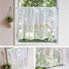 Sunny day fabric Botanical Flower Cafe Curtain 100cm W x