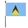 Saint Lucia Table Flag 5'' x 8'' - Saint Lucian