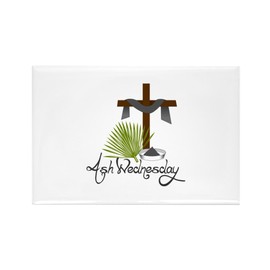 CafePress Ash Wednesday Magnets Rectangle Magnet, 3"x2" Refrigerator Magnet