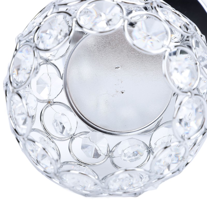 Crystal Candle Holder Ornament Tall Elegant Crystal Silver Candlestick for