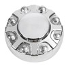 Dexepe 1PC Chrome Wheel Center Cap Compatible with Dodge Ram 2500 3500 SRW 2019-2024 Replaces 6PG02SZ0AB, 6PG02SZ0AC Front/Rear
