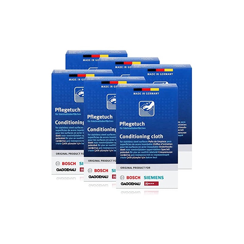 BSH Stainless Steel Cleaning Wipes for Bosch, Siemens, Gaggenau, Neff