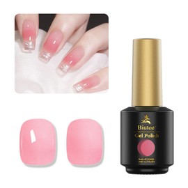 Gel Nail Color, Transparent Transparency, Sheer Color, Solid Color, 0.3 fl oz (8 ml), UV/LED Compatible, Beginners & Professionals, Base Color Gel, Summer (Pink)