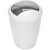 Spirella Atlanta Waste Bin HIPS White Chrome Height 30 cm
