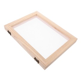 STOBOK 1set Double Layer Paper Frame Boys and Girls Artwork DIY Paper Making Screen Printing Kit
