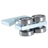 Fuperoo 4-Wheel Trolley Assembly Rollers.Strut Channel Rollers Trolley.for use with