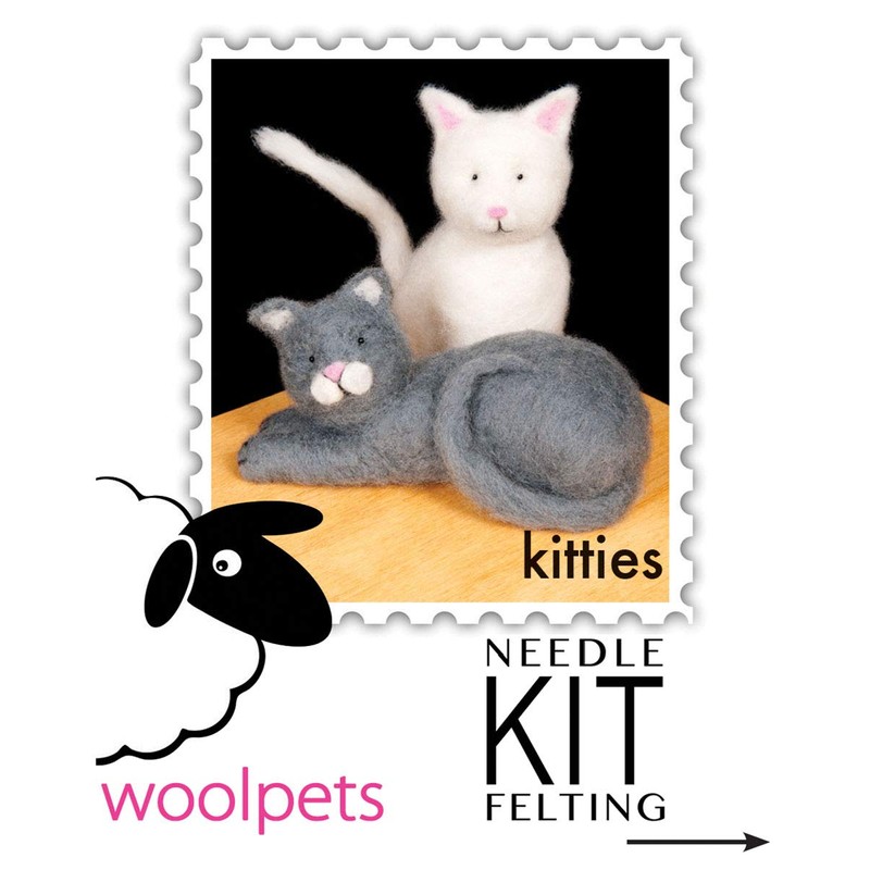Woolpets Kitties - Needle Felting Craft Kit