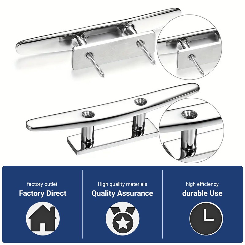 Boat Cleat Stainless Steel Marine Cleat 4 inch Dock Cleat