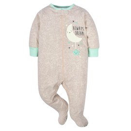 Gerber Pack de 4 pies Unisex Sleep 'N Play, Elefantes, Recién Nacido