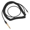 Coiled Headphone Cable Gold Plated Connector Replacement Headset Sound Cord
