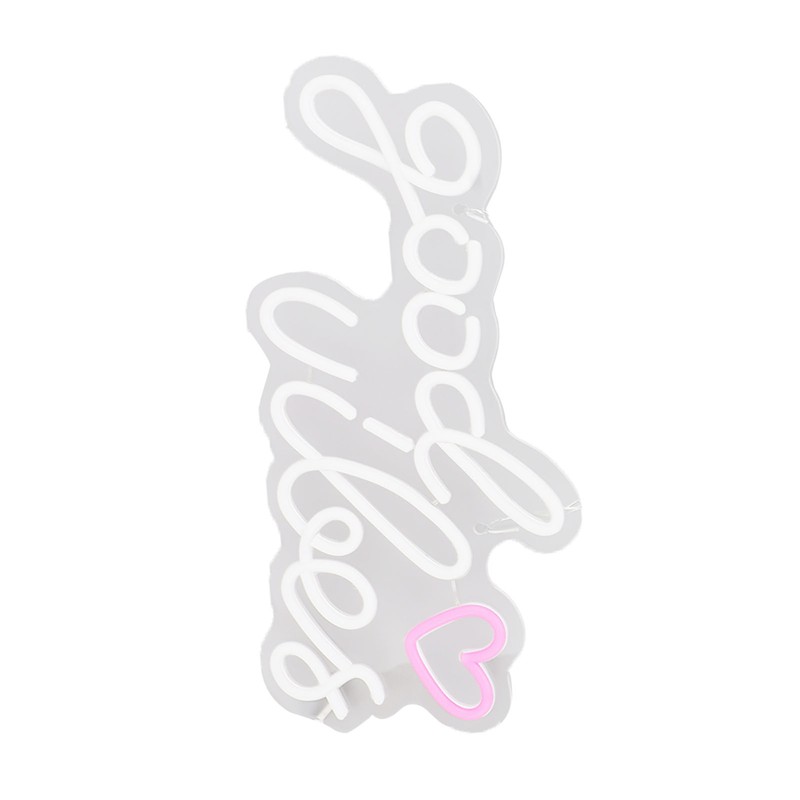 Neon Sign Good Vibes LED Light Acrylic USB Powered Wall