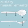 Plasticpro Disposable White Plastic Soup Spoons Heavyweight Utensils Pack of