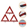 MAGICLULU 3pcs Triangle Emergency Reflective Warning Signs Portable Car Safety
