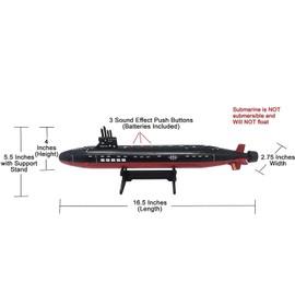 Toy Aircraft Carrier Submarine and Battleship Destroyer Combo with 8 Mini Fighter Jets