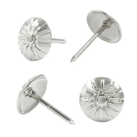Auvotuis Upholstery Decorative Tacks, Silver, 11 * 16MM, 100PCS