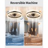 KDG 19.7" Low Profile LED Ceiling Fans with Light, Reversible