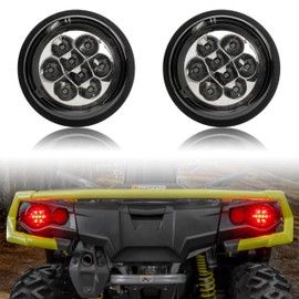 SAUTVS - Juego de luces traseras LED para Can Am Outlander, luces traseras de freno ahumadas, color negro, apto para accesorios Can-Am Outlander/Commander/Maverick 2011-2022, repuesto OEM # 710001645,