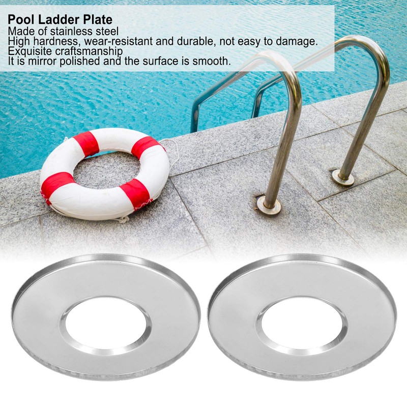 Pool Ladder Rosette Cover Plate for 1.7 Inch Ladder Tube