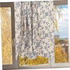 GRIRIW Short Flower Pattern Curtains for Windows Lightweight Privacy Drapes