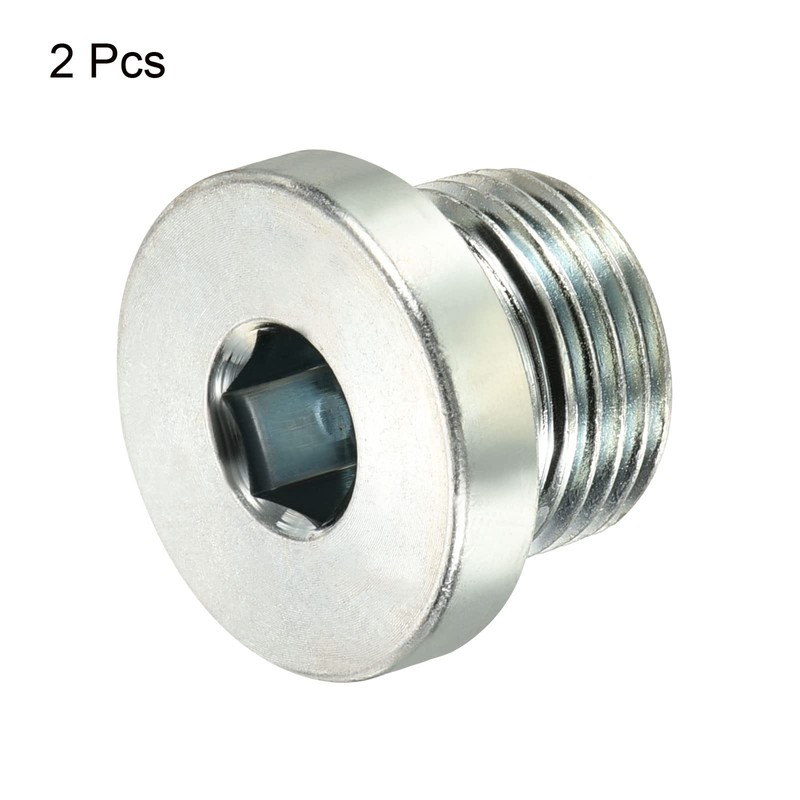 PATIKIL M18*1.5 Internal Hex Head Pipe Fitting Plug, Male Thread