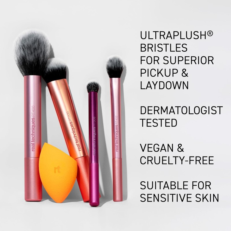 Set de brochas de maquillaje Real Techniques Everyday Essentials 6