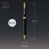 PARKER Sonnet Ballpoint Pen, Matte Black Lacquer with Gold Trim,