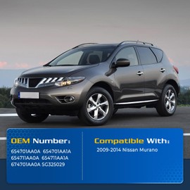 ARANA Hood Struts Lift Support for Nissan Murano 2009-2014 4-Door, 6176 Front Hood Shocks Replacement Fits Nissan Murano 2011-2014 Exclusive LE S SL SV 2-Door, 2 Pcs