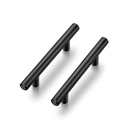 Ravinte 2 Pack 6 inch Cabinet Pulls Matte Black Stainless Steel Kitchen Cupboard Handles Cabinet Handles 3.75” Hole Center