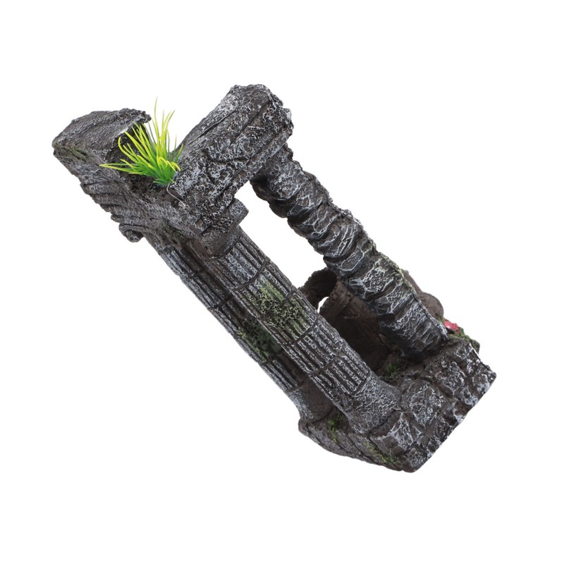 Aquarium Decoration Roman Columns Simulation Reusable Resin Fish Tank Landscape