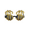 VIGUEUR Dollar Sign Costume Glasses, Pimp Costume Accessory, Black
