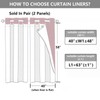Simplebrand 100% Blackout Curtain Liner for Bedroom, Thermal Insulated Blackout