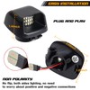 RUXIFEY - Luces LED para placa de matrícula trasera de