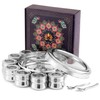 KSJONE Large 22cm Premium Spice Tin Masala or Dry Fruit