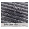 Unbranded Ultra Soft Charcoal Infused Memory Foam Bath Mat 20"