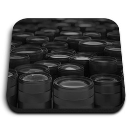 1 x Square MDF Fridge Magnet - DSLR Camera Lenses Photography 39052