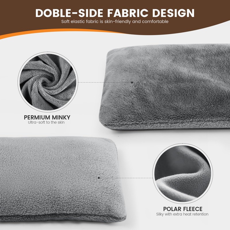 Microwave Heating Pad with Washable Cover, 6.5 X 12“ Microwavable