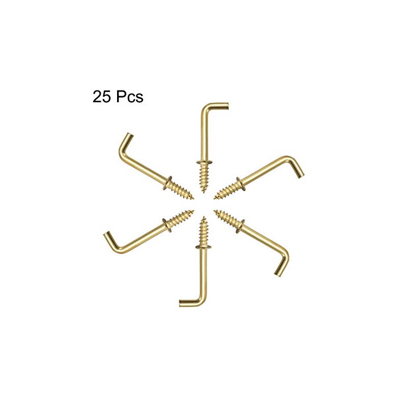 sourcing map Screw Hooks Ceiling Hooks Self-Tapping Screw Holder with