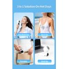 Portable 3-in-1 Handheld Neck Fan, Semiconductor Cooling, 4000mAh Up to