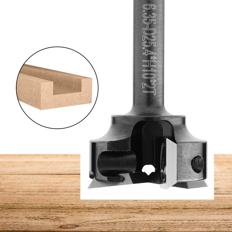 Genmitsu CNC Spoilboard Surfacing Router Bit, 1/4" Shank 1” Cutting
