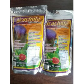 RRosas Products 2 PACK ARTICHOKE FLAXSEED POWDER 14 OZ EACH 12/2023 ALCACHOFA REFORSADA 400 GR