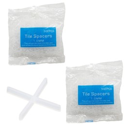 Audiophan Tile Spacer Spacing Grout for Construction Adjustment Cross 0.04 inch (1 mm) Set of 1000