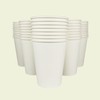 Kitchsy 16 oz. Disposable Paper Cups with Lids - White