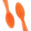 Lip Scrub Brush,Double-Sided Silicone Exfoliating Lip Brush Tool for Smoother